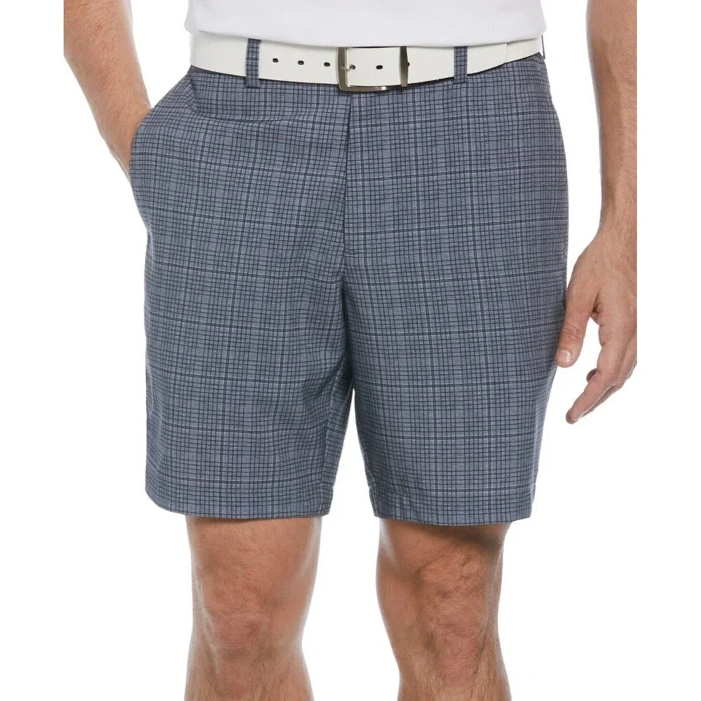 PGA TOUR Men's Check Print Performance Stretch 8